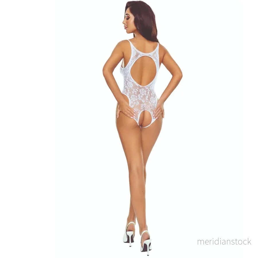 PASSION - BS112 BODYSTOCKING WHITE LACE - Bild 2