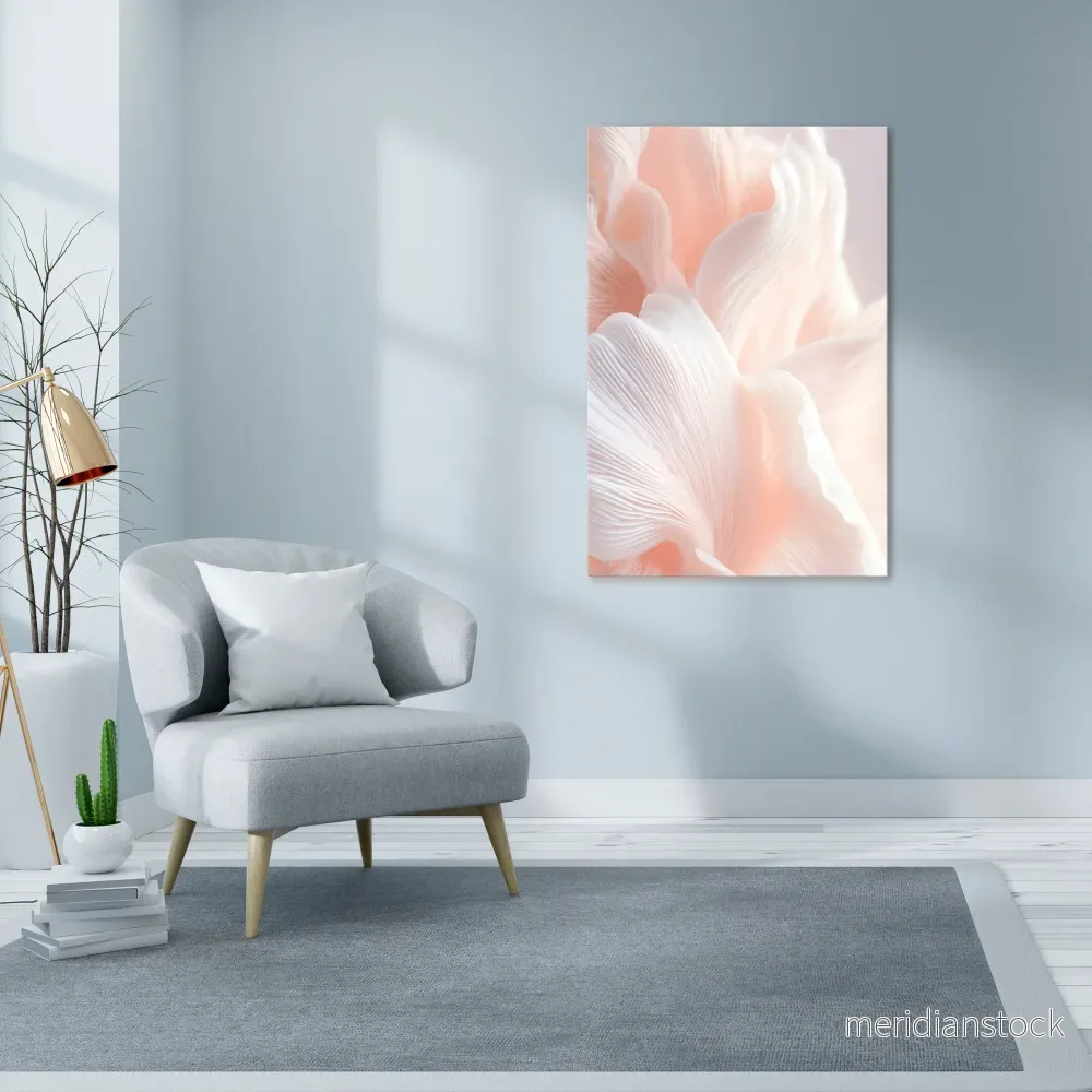 DELICATE PINK HARMONY Vertical Canvas Print - Bild 2