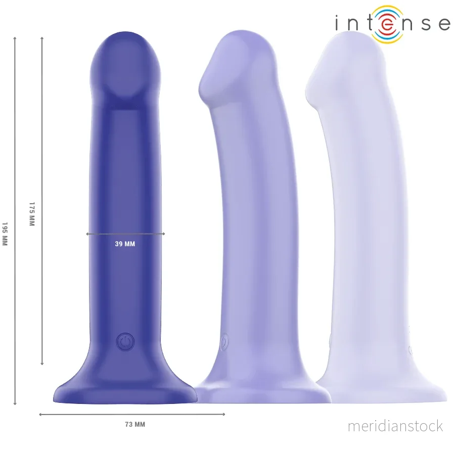 INTENSE - VICTORIA VIBRATOR WITH SUCTION CUP 10 VIBRATIONS DARK BLUE REMOTE CONTROL - Bild 2