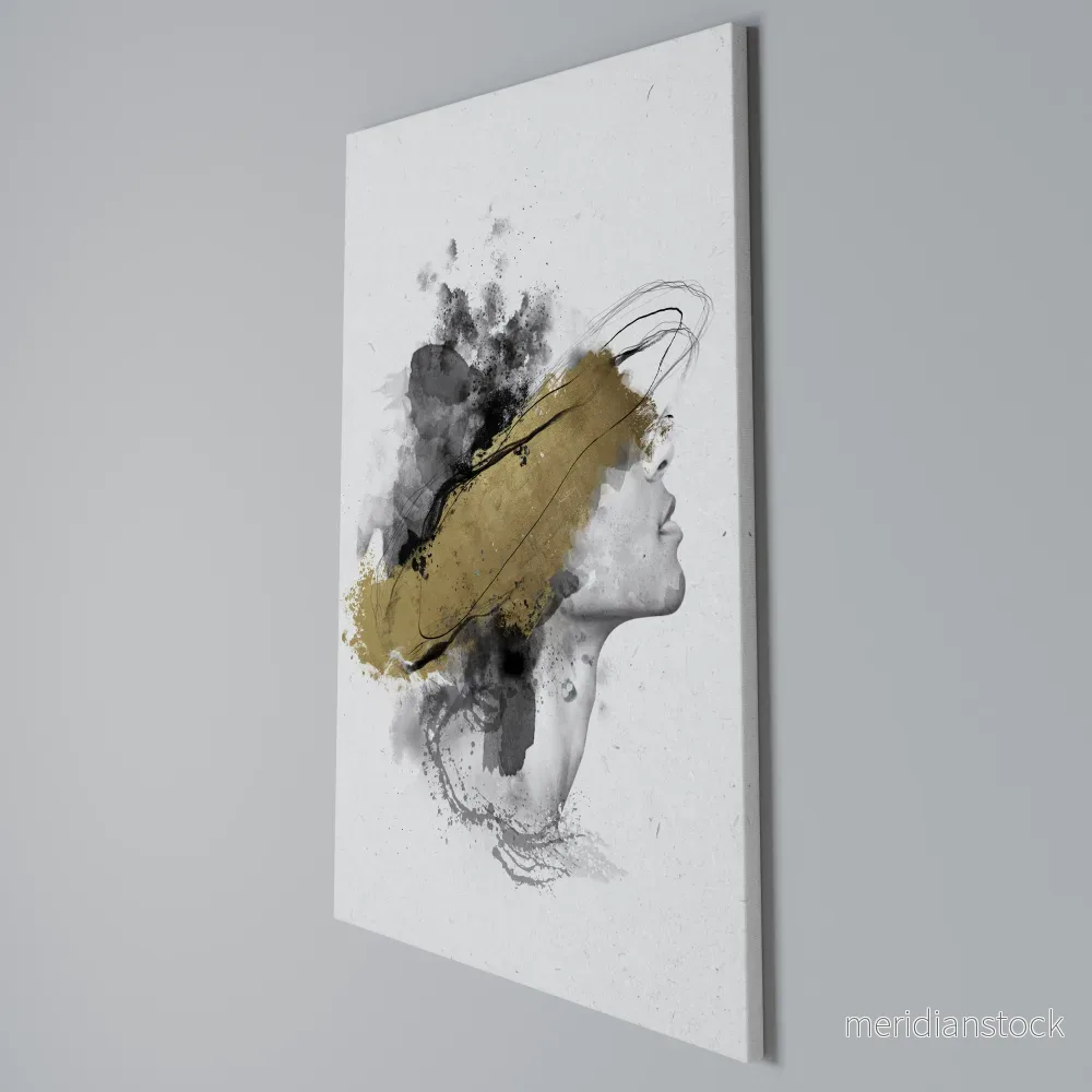 GILDED BLINDNESS Vertical Canvas Print - Bild 3