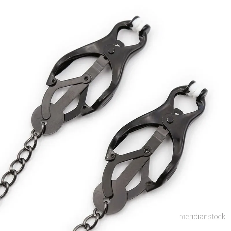 OHMAMA FETISH - JAPANESE NIPPLE Clamps WITH BLACK CHAIN - Bild 2