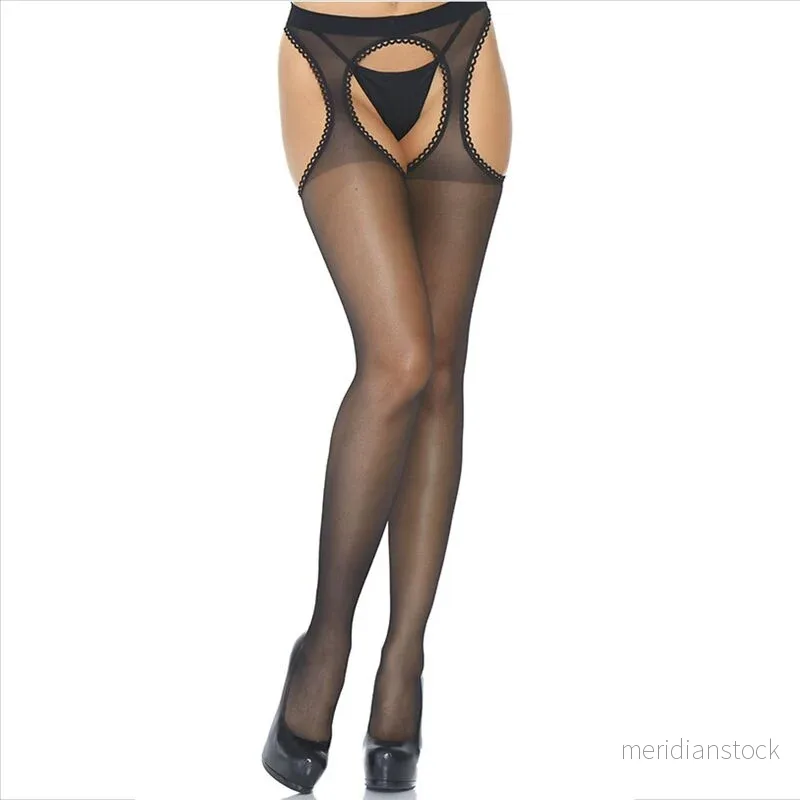 LEG AVENUE - TRANSPARENT GARTER STOCKINGS - Bild 2