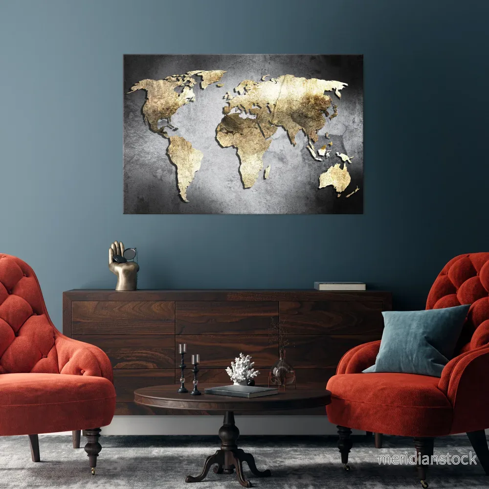GOLDEN GLOBE TREASURE Horizontal Canvas Print - Bild 2
