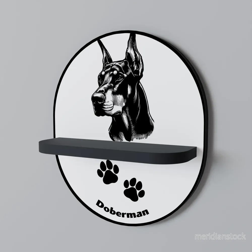 DOBERMAN DOG Dekorationshylla