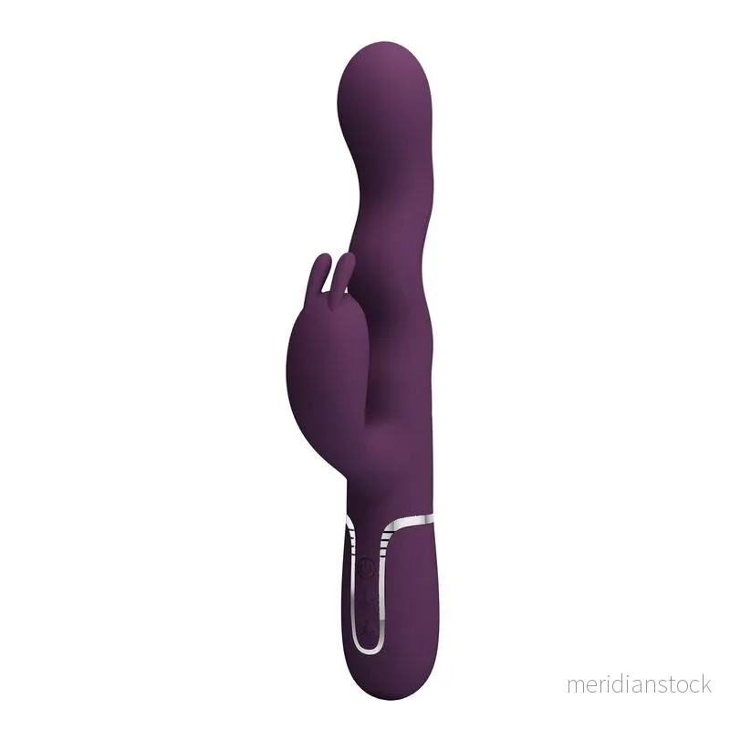 PRETTY LOVE - LOURSEN RABBIT VIBRATOR WITH THRUSTING MOTION AND 7 VIBRATIONS USB RECHARGEABLE PURPLE - Bild 2