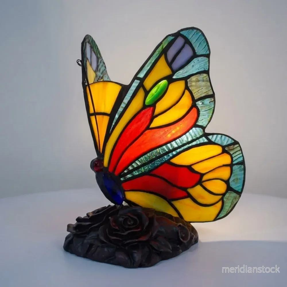 Lampa i glasmosaikstil – Aurelfly - Bild 2