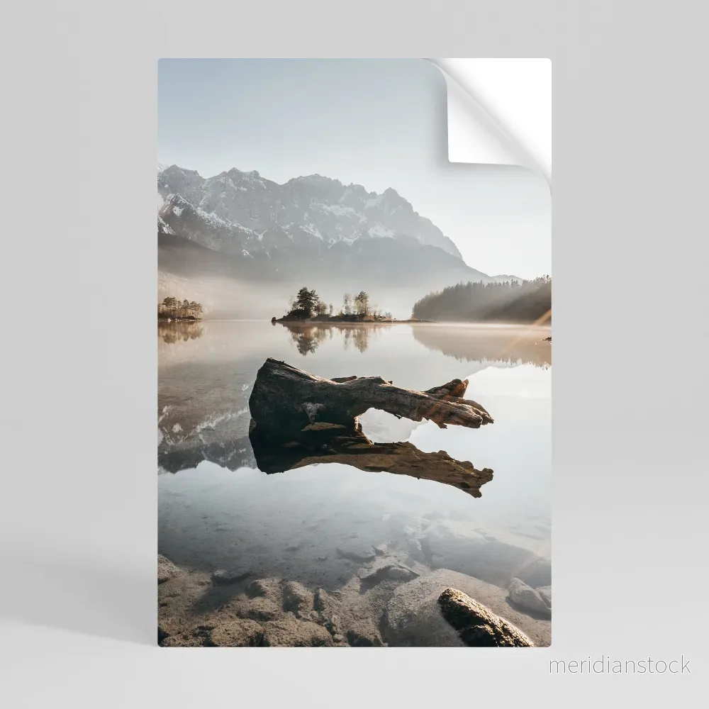 SILENT WATERSCAPE Självhäftande Vertikal Poster