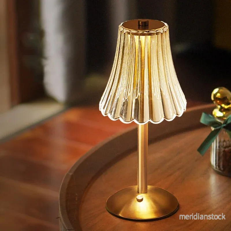LED Retro Bordslampa USB Uppladdningsbar – BrillianceGlow LED Retro Bordslampa USB Uppladdningsbar – BrillianceGlow