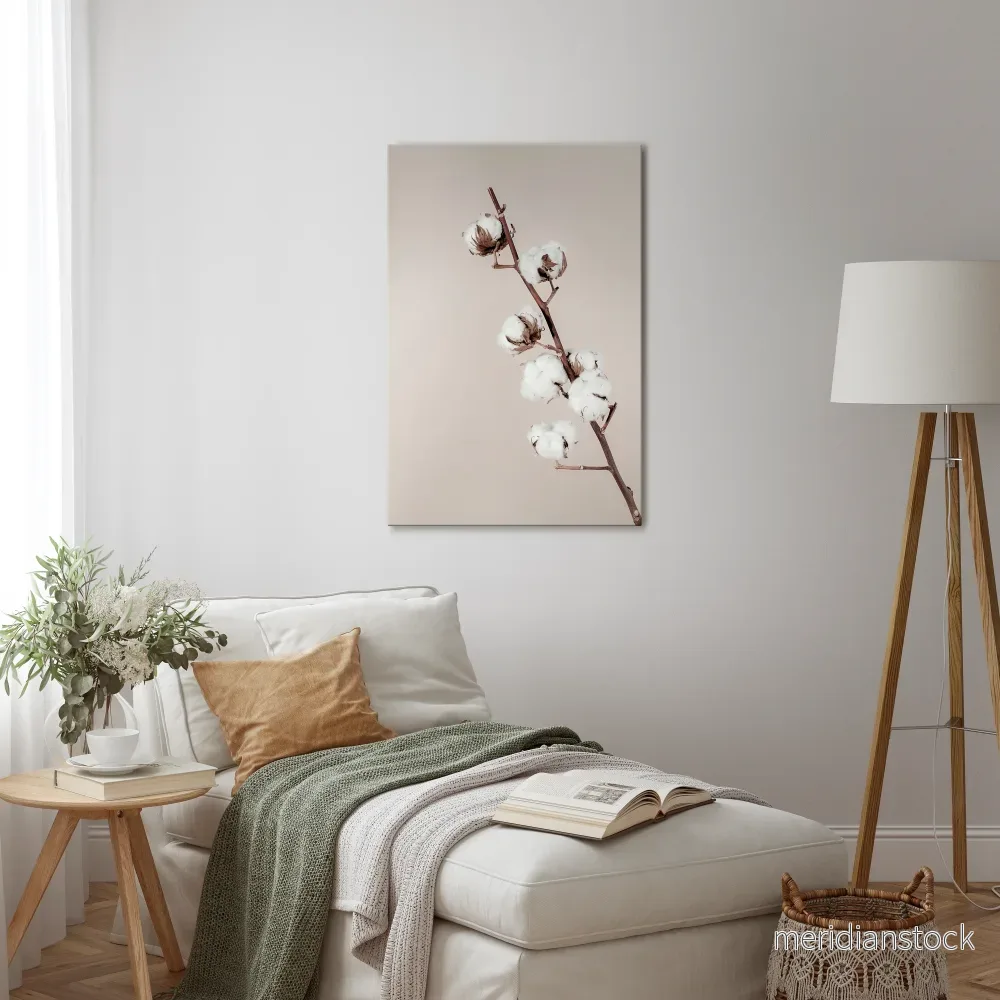 COTTON CLOUDS IN BALANCE Vertical Canvas Print