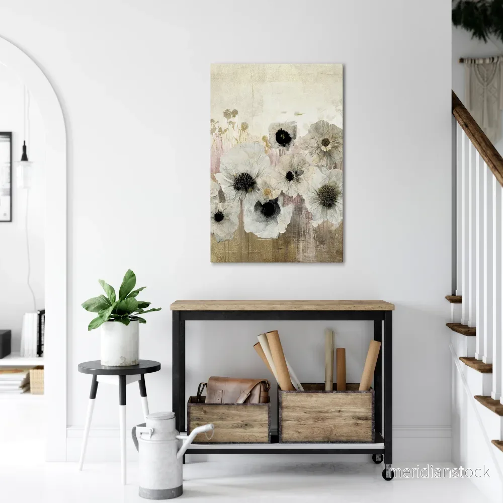 GENTLE VINTAGE HARMONY Vertical Canvas Print - Bild 2