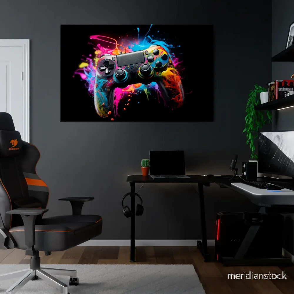 CYBERNETIC GAME Horizontal Canvas Print - Bild 2
