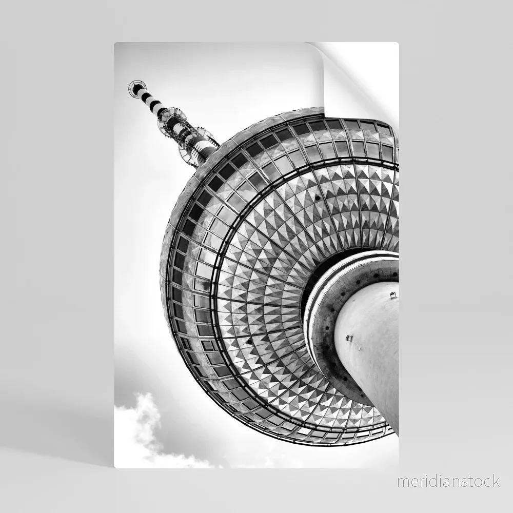 BERLINER FERNSEHTURM Självhäftande Vertikal Poster - Bild 2
