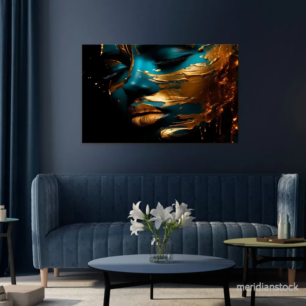 GLOWING ELEGANCE Horizontal Canvas Print - Bild 2