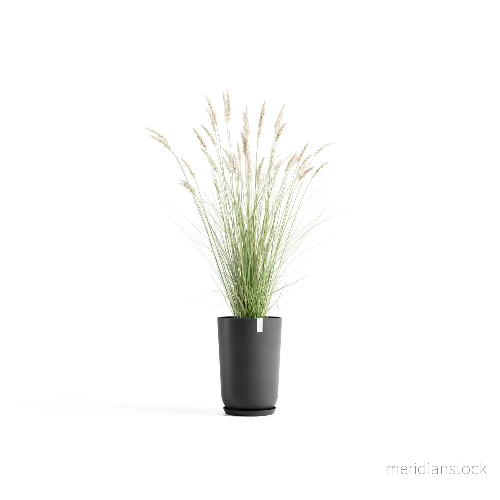 Kruka Oslo hög 52cm mörkgrå - Bild 2