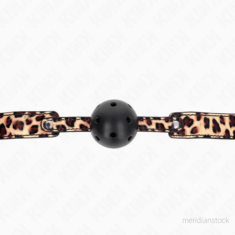 KINK - LEOPARD BREATHABLE BALL 4.5 CM GAG 65 x 2.5 CM - Bild 3