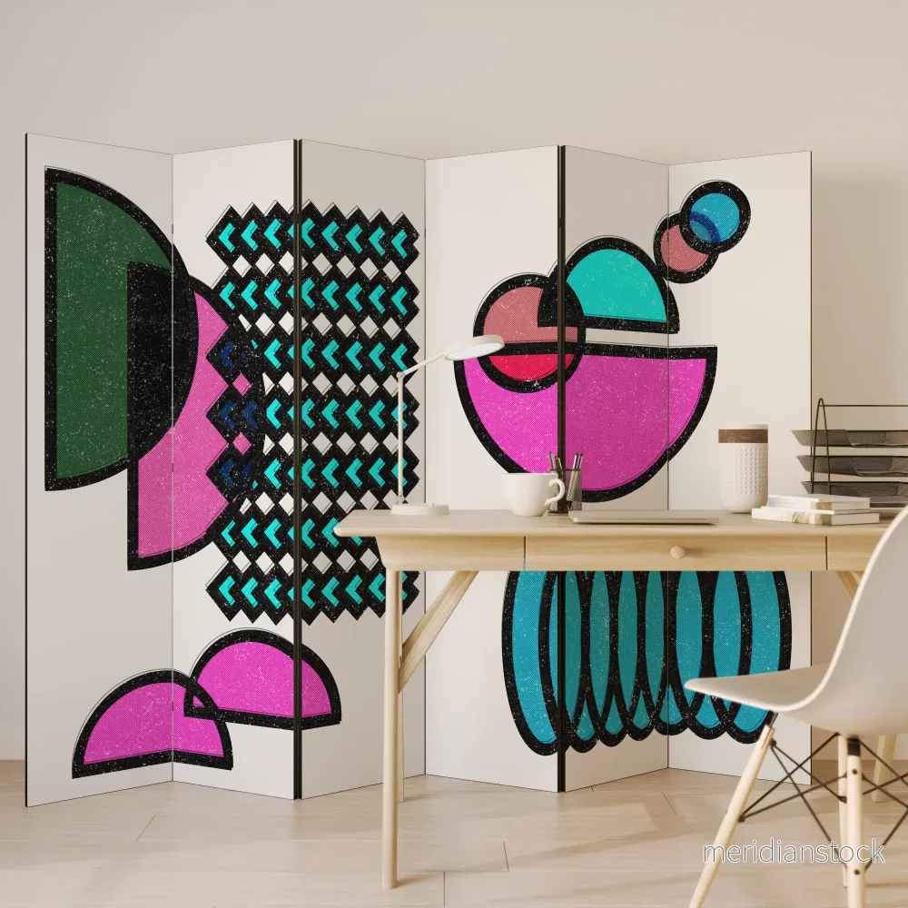 GEOMETRIC RHAPSODY Rumsavdelare 6 paneler - Bild 3
