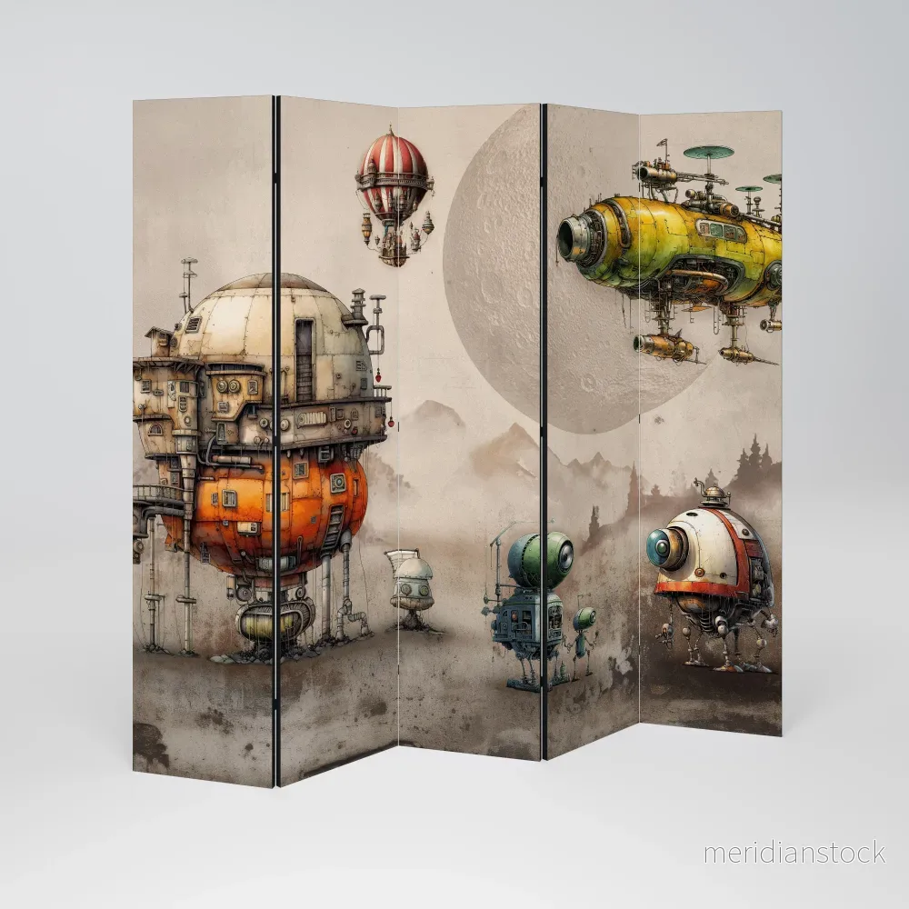 MACHINARIUM MACHINES Dekorativ rumsavdelare – 5 paneler