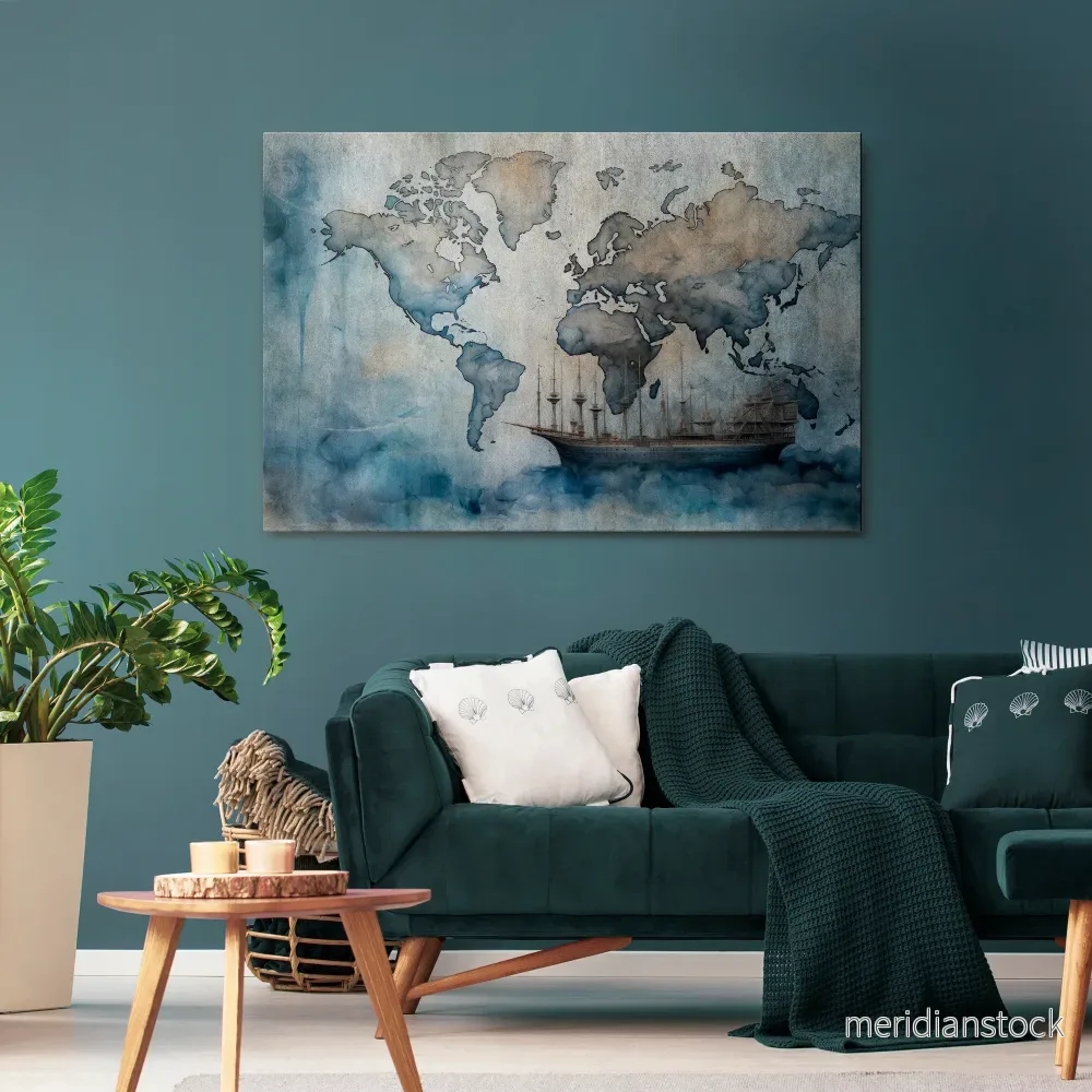 NAVIGATING CLOUDS Horizontal Canvas Print - Bild 2