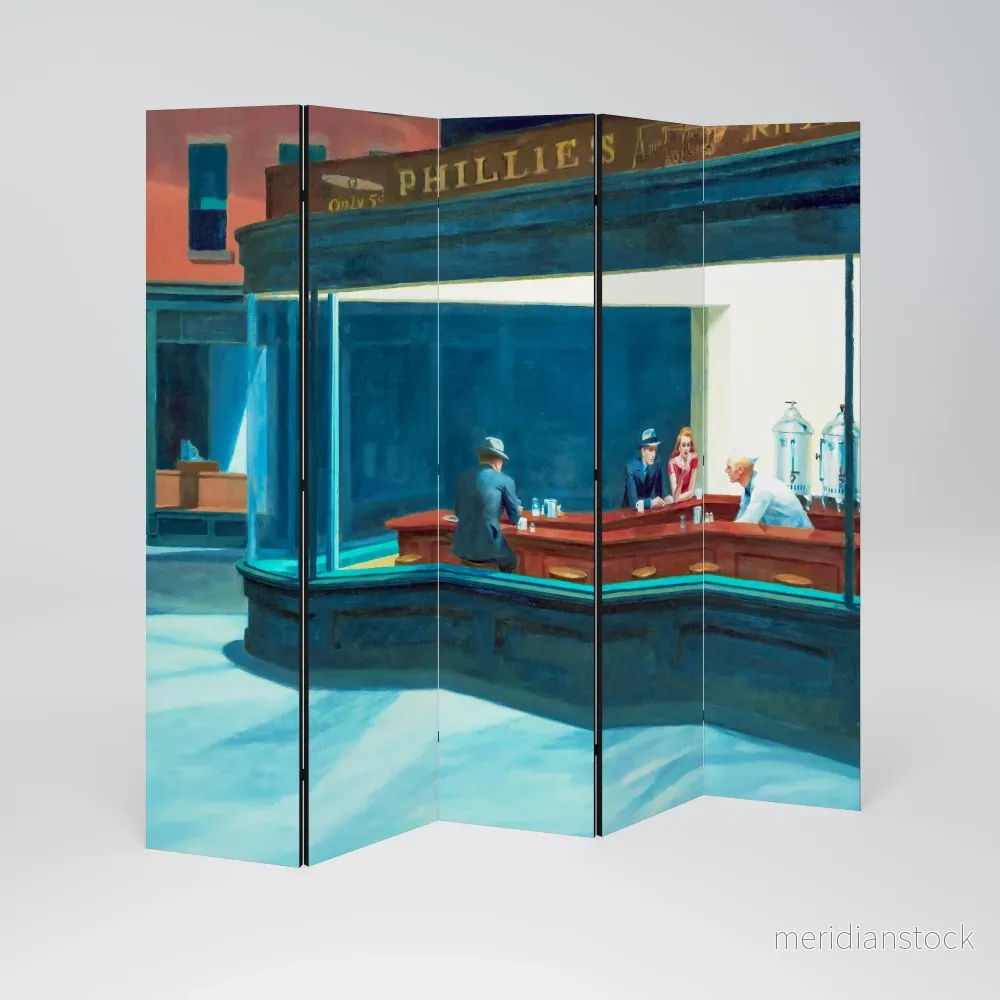 NIGHTHAWKS Dekorativ rumsavdelare – 5 paneler - Bild 2