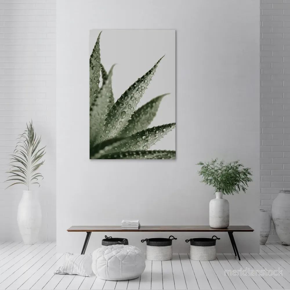 DEWDROP SYMPHONY Vertical Canvas Print - Bild 2