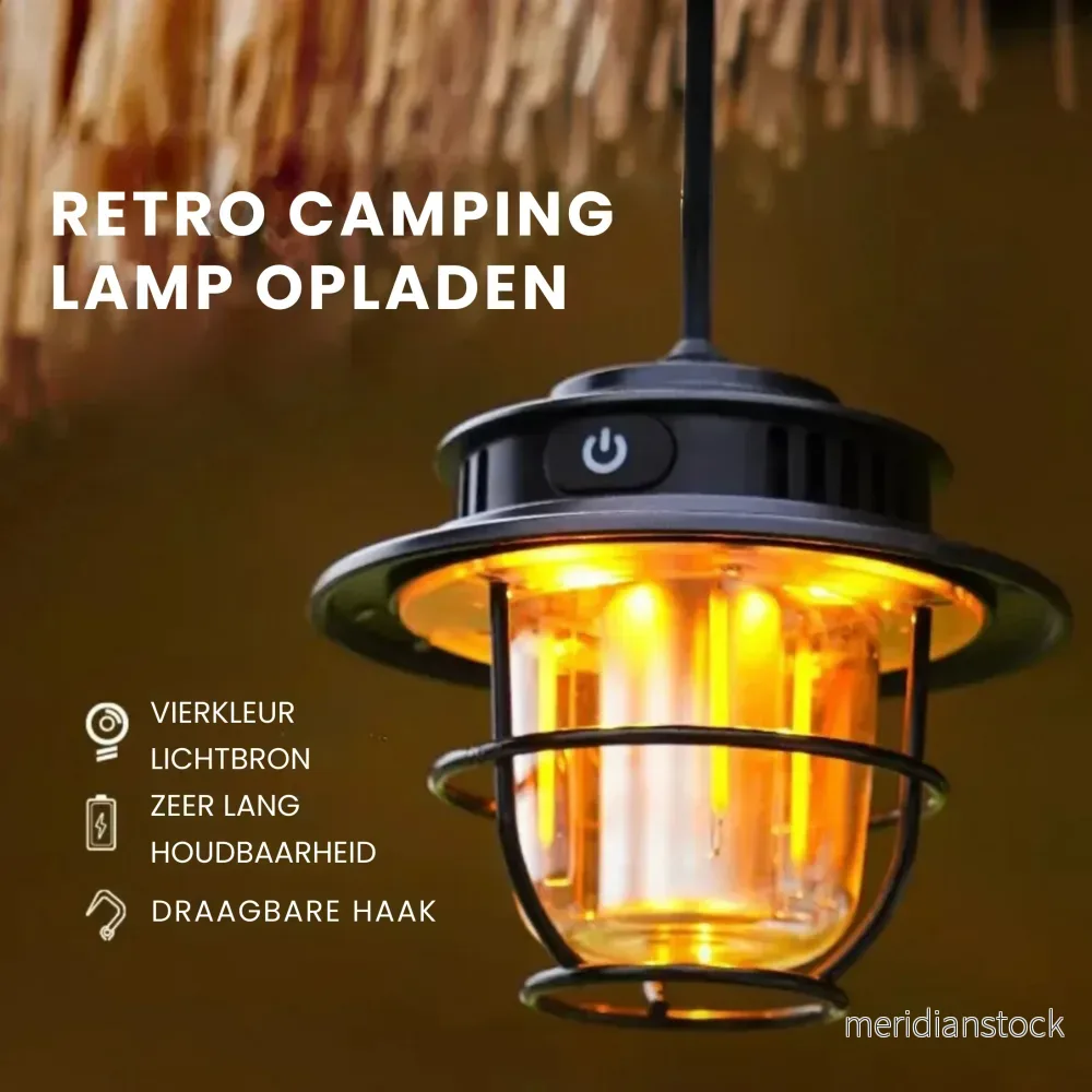 Bärbar LED-campinglampa – VintaGlow Bärbar LED-campinglampa – VintaGlow