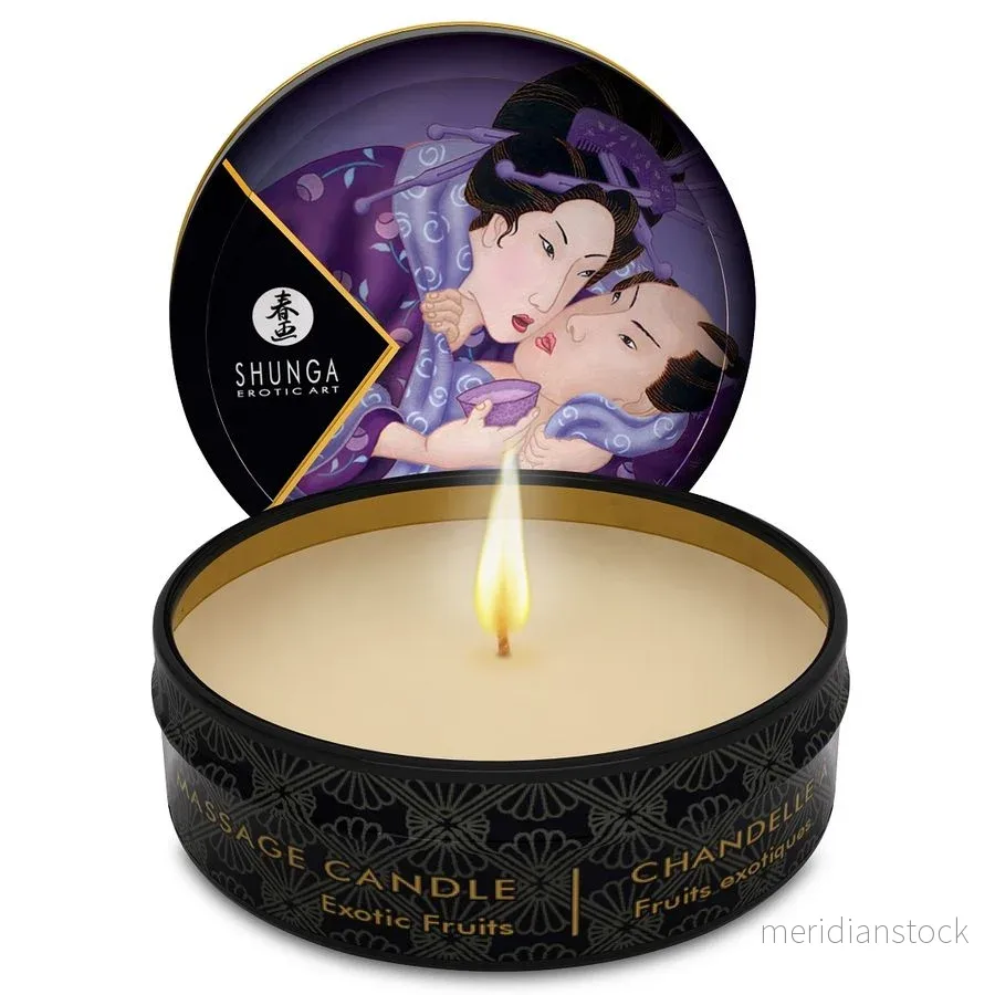 SHUNGA - MINI CARESS BY CANDELIGHT EXOTIC FRUITS MASSAGE CANDLE 30 ML - Bild 2