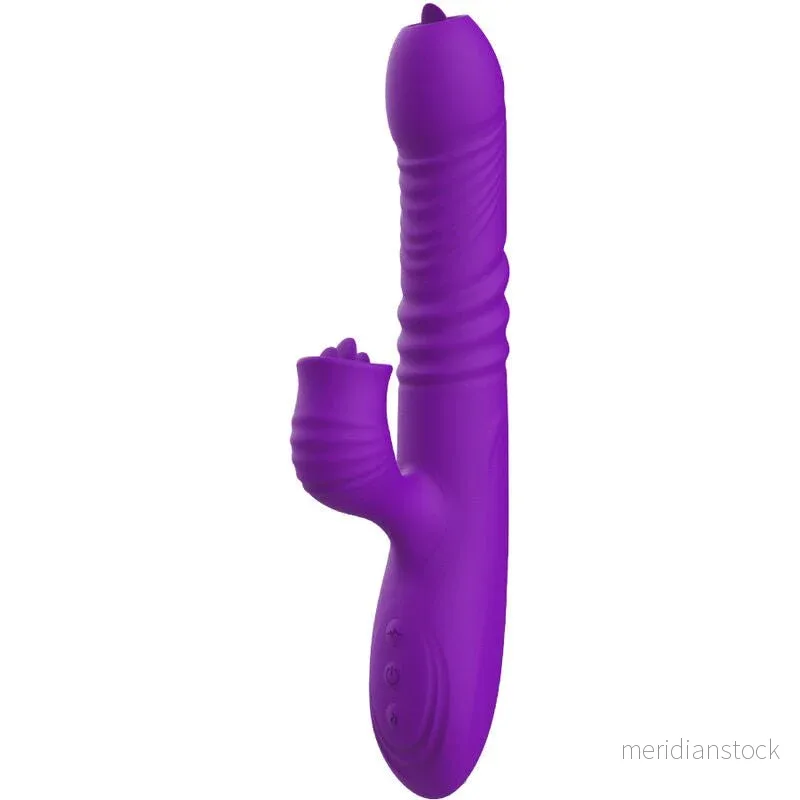 ARMONY - FULLY G SPOT RABBIT VIBRATOR WITH STIMULATING TONGUE VIOLET HEAT EFFECT - Bild 3