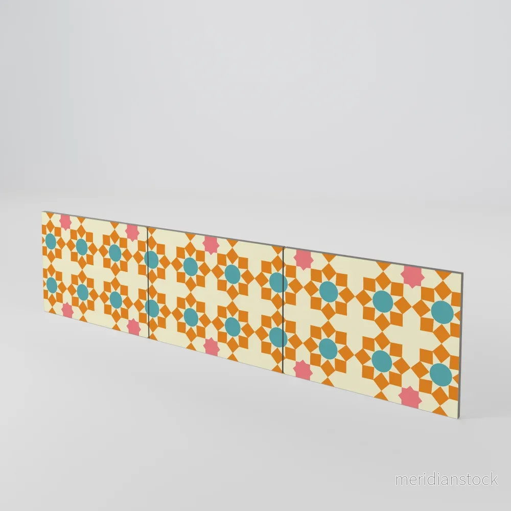 FLORAL DECOR Luckset med 3 dörrar till TV-bänk - Bild 3