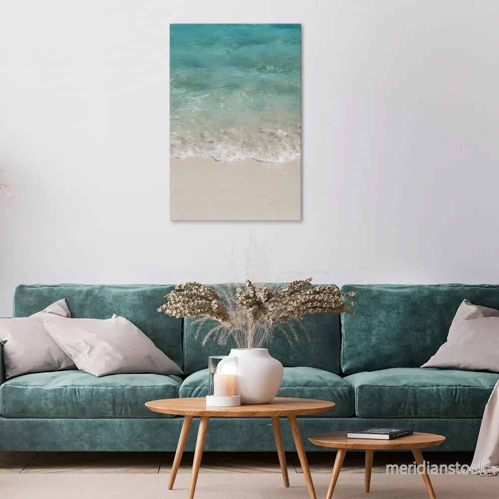 SERENITY BY THE SHORE Vertical Canvas Print