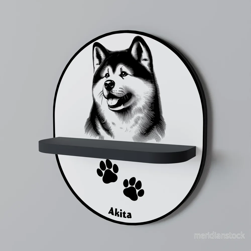 AKITA DOG Dekorationshylla