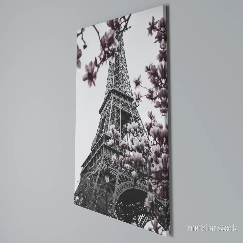 EIFFEL IN BLOOM Vertical Canvas Print - Bild 3