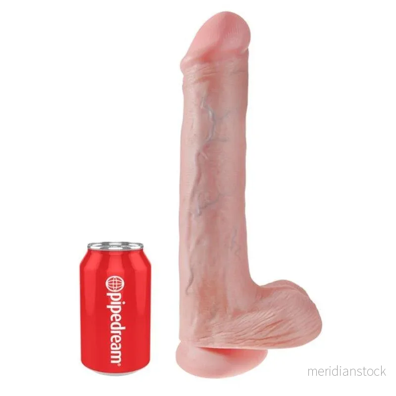 KING COCK - REALISTIC DILDO WITH TESTICLES AND SUCTION CUP 38 CM FLESH