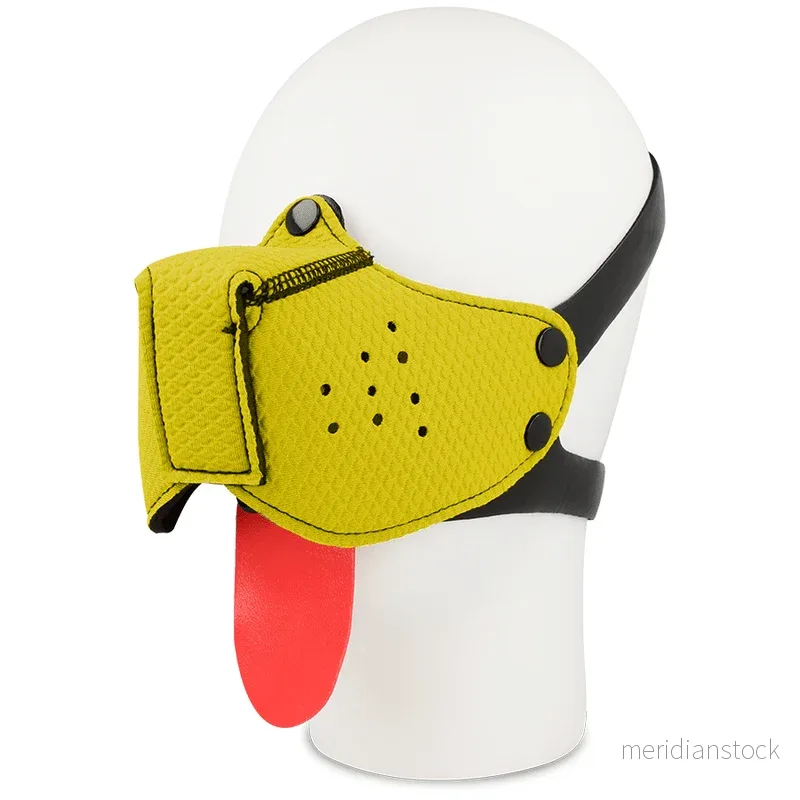 OHMAMA FETISH DOG MUZZLE - YELLOW - Bild 3