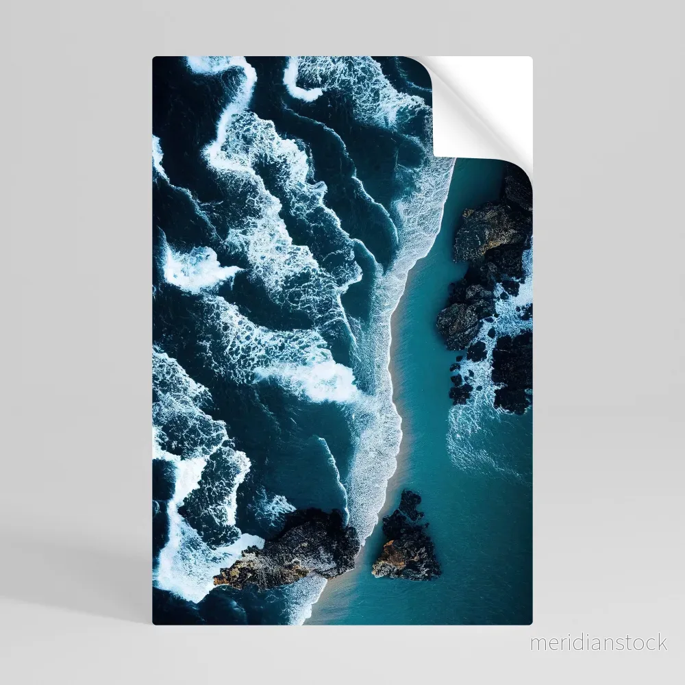 COSMIC COASTLINE Självhäftande Vertikal Poster - Bild 2