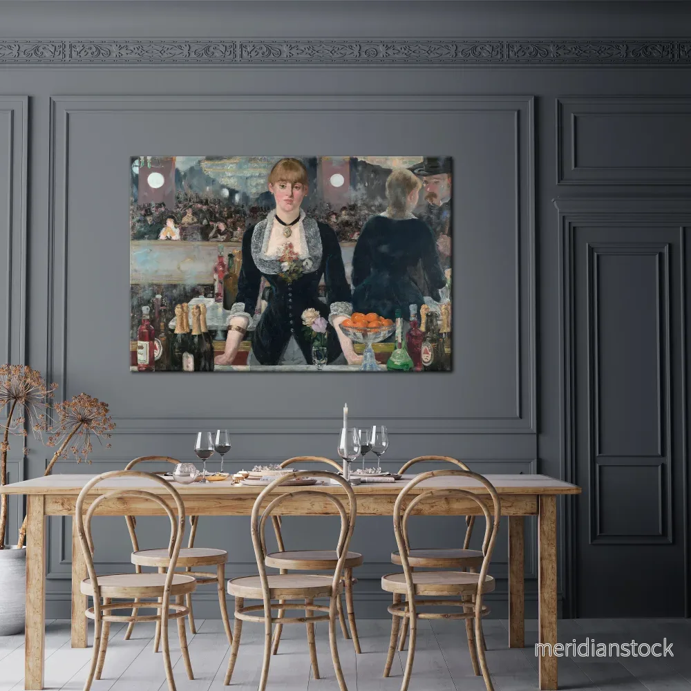 SHADOWS AT THE BAR Horizontal Canvas Print - Bild 2