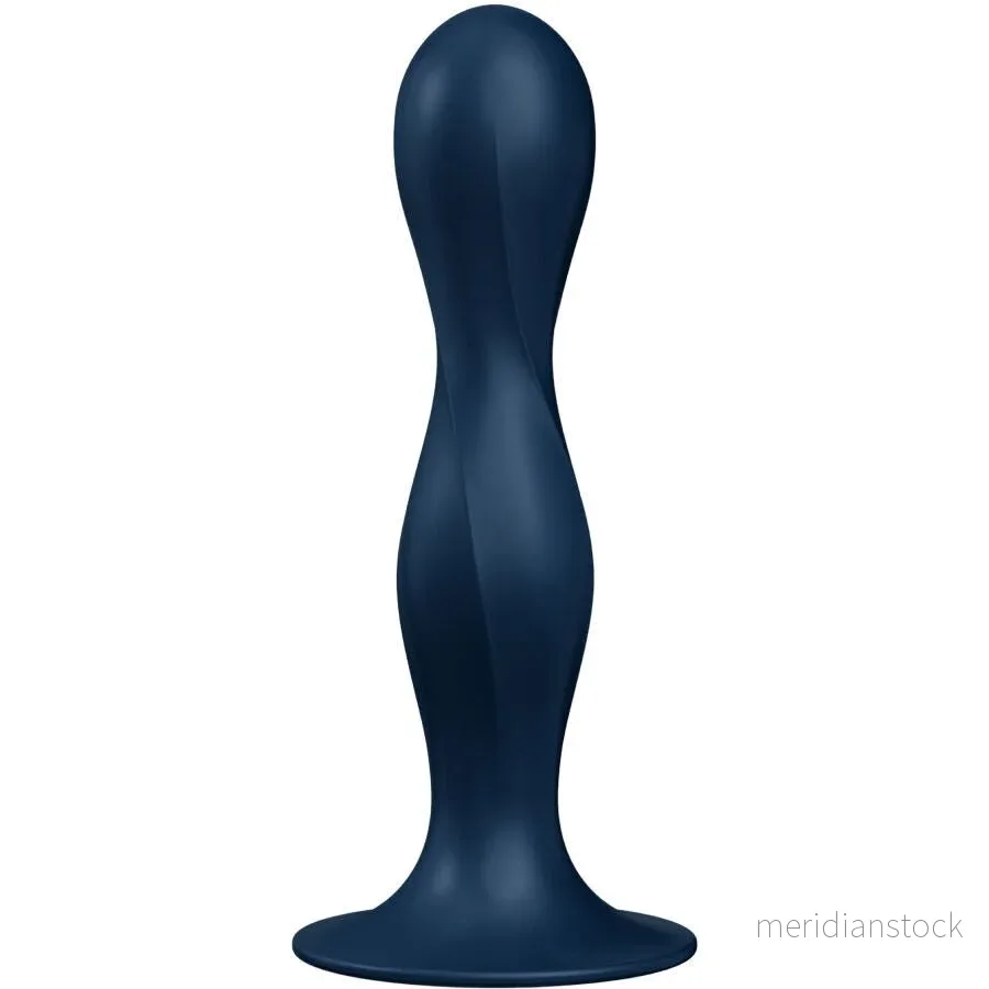 SATISFYER - DOUBLE BALL-R SILICONE DILDO GARNET - Bild 2