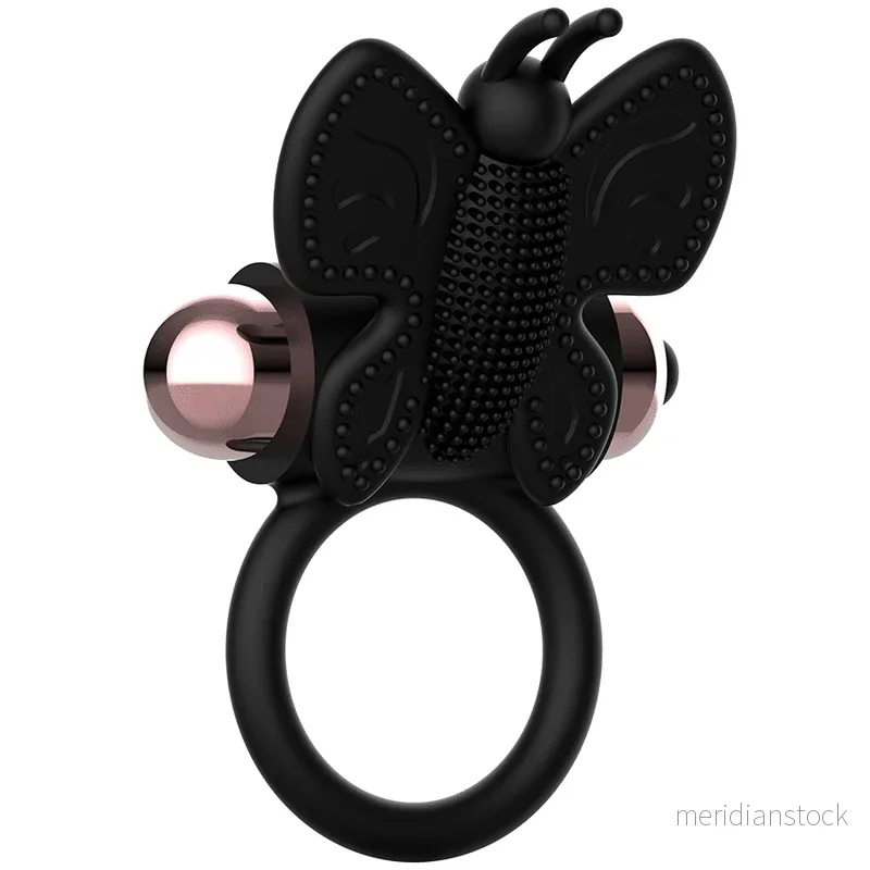 COQUETTE CHIC DESIRE - COCK RING BUTTERFLY WITH VIBRATOR BLACK/ GOLD - Bild 2