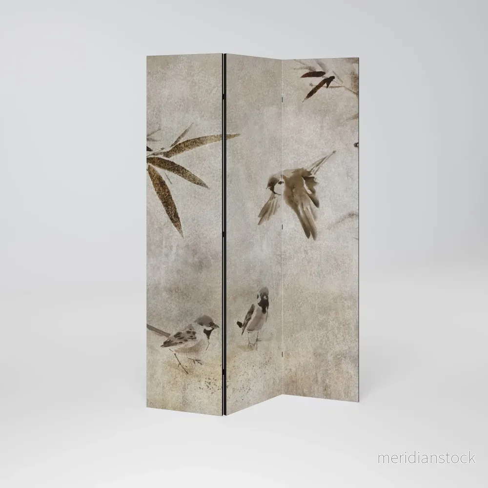 SPARROW BLISS Dekorativ rumsavdelare – 3 paneler