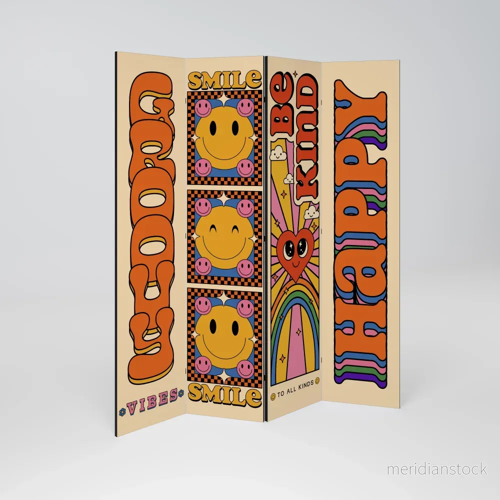 GROOVY POSTERS Rumsavdelare 4 paneler - Bild 2