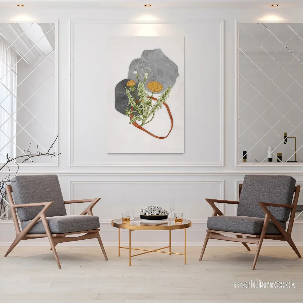 DANDELION RING Vertical Canvas Print - Bild 2