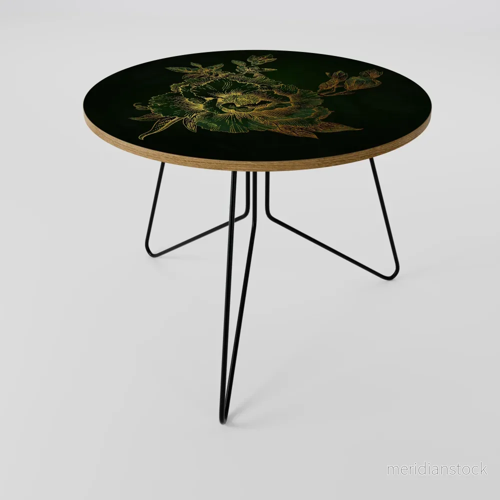 MIDNIGHT FLORAL GLIMMER Soffbord