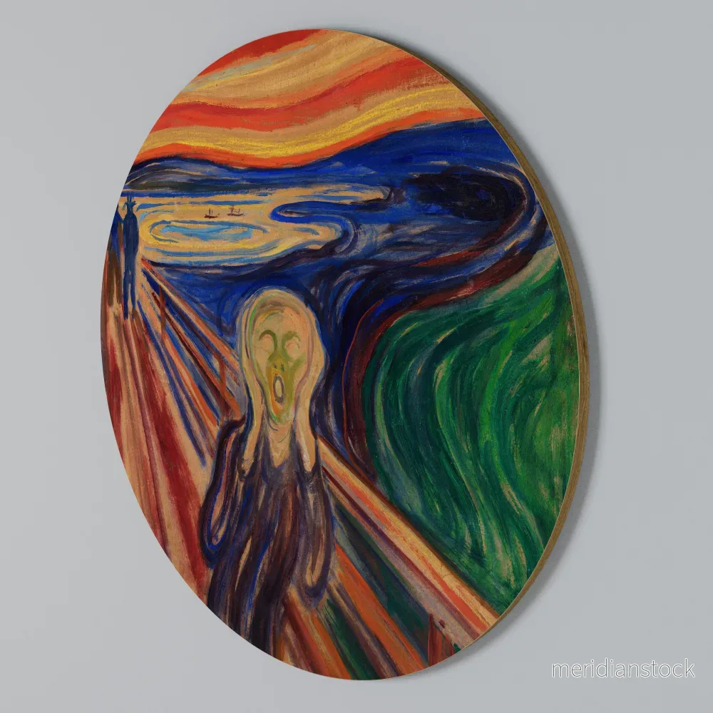 THE SCREAM Rund väggdekor THE SCREAM Rund väggdekor