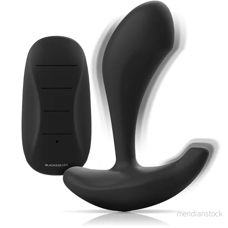 BLACK&SILVER - DWAYNE ANAL PLUG SILICONE REMOTE CONTROL - Bild 3