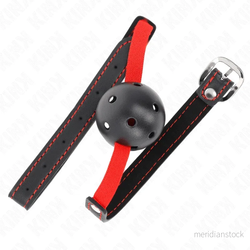 KINK - HOLLOW HARD MOUTH 4.5 CM GAG WITH ELASTIC BELT 56 x 1.5 CM - Bild 2