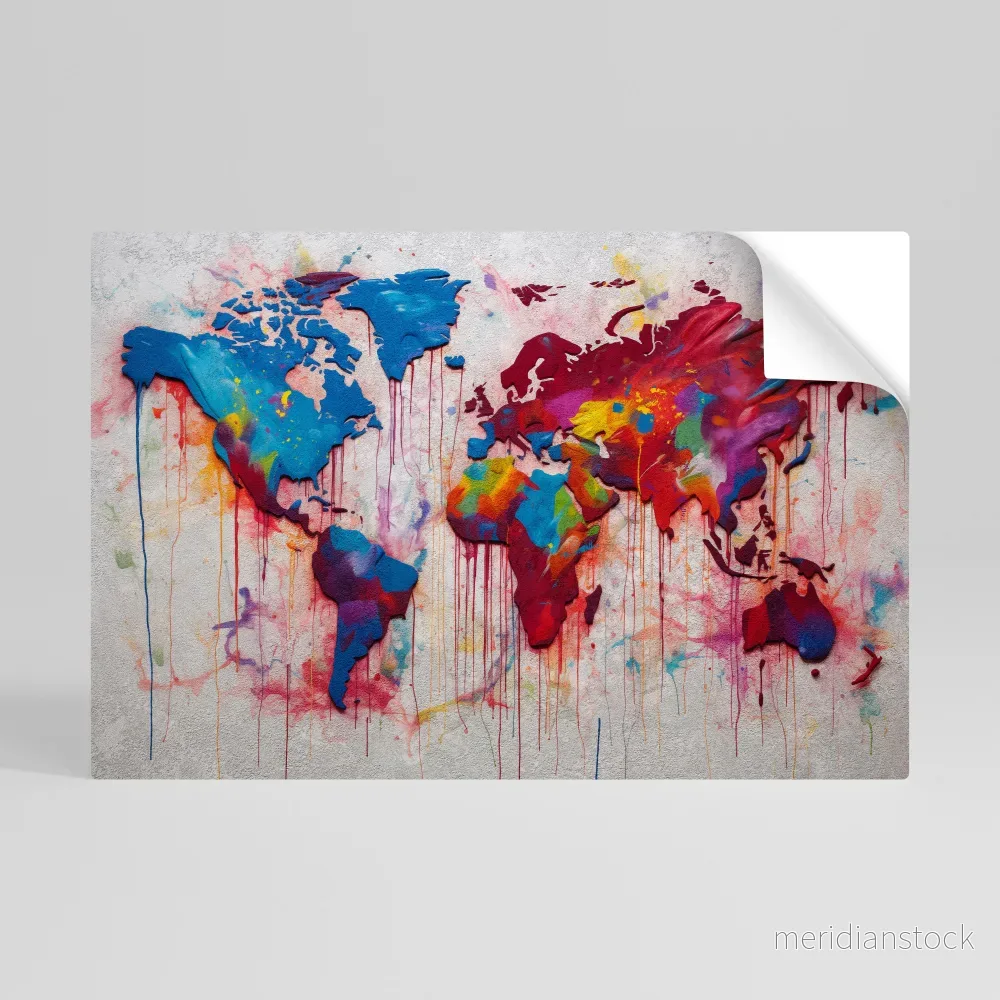 ARTISTIC ATLAS Självhäftande Horisontell Poster - Bild 2