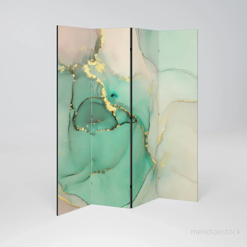 MARBLEIZED MYSTIQUE Rumsavdelare 4 paneler - Bild 2