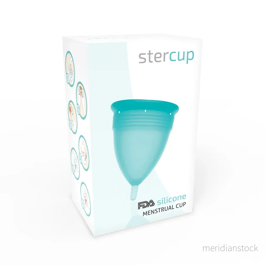 STERCUP - FDA SILICONE MENSTRUAL CUP AQUAMARINE - SIZE L - Bild 3