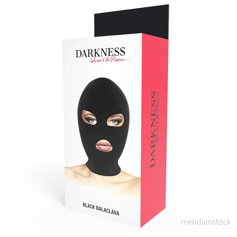 DARKNESS - BDSM SUBMISSION MASK MOUTH AND EYES BLACK - Bild 2