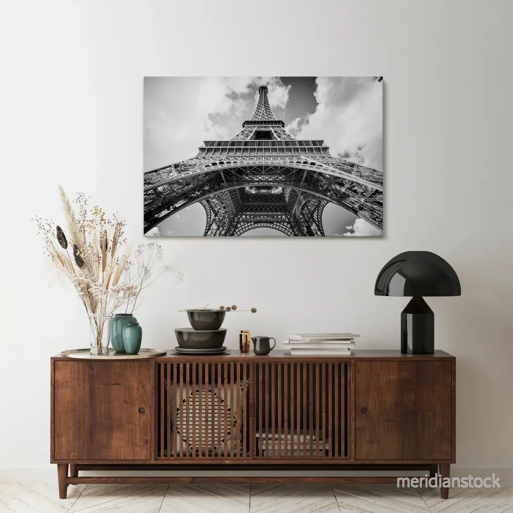 TIMELESS EIFFEL PERSPECTIVE Horizontal Canvas Print - Bild 2