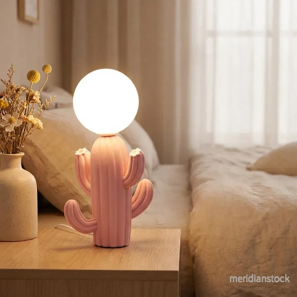 Originell kaktusbordslampa - Luminacti